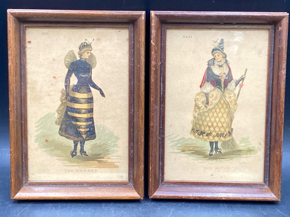 Framed Victorian Costume Illustrations