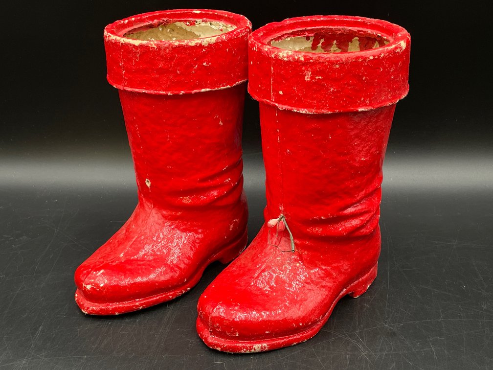 Vintage Paper Mache Boots