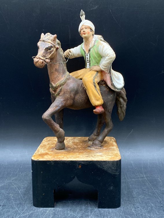Turbaned Horseback Figure