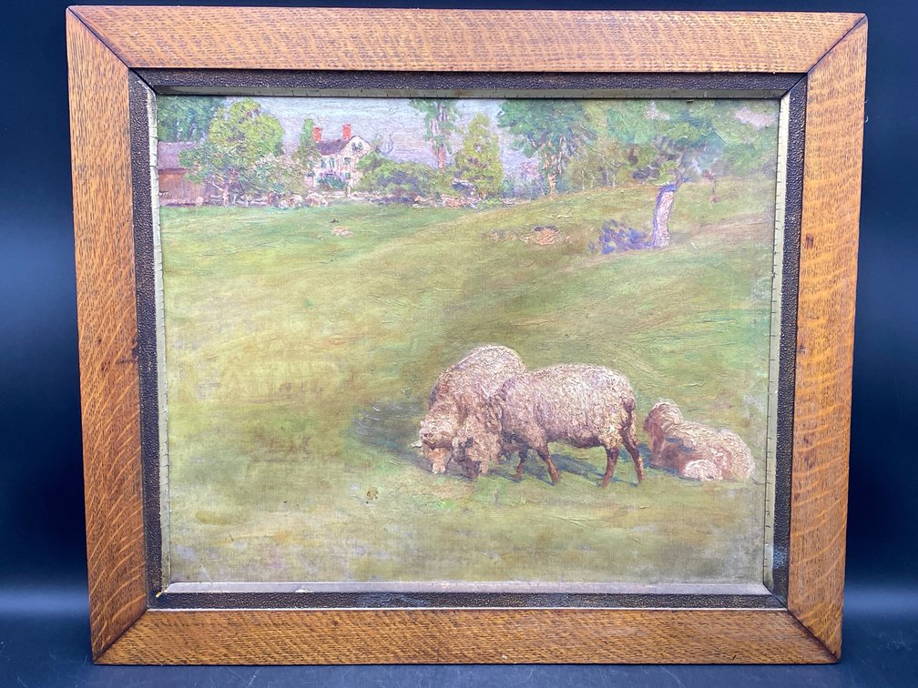American School (Early 20th Century) Farm Scene