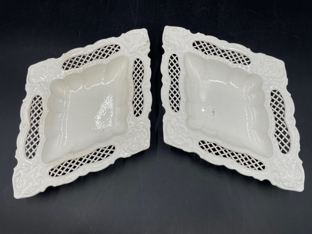 English Creamware Pierced Servers