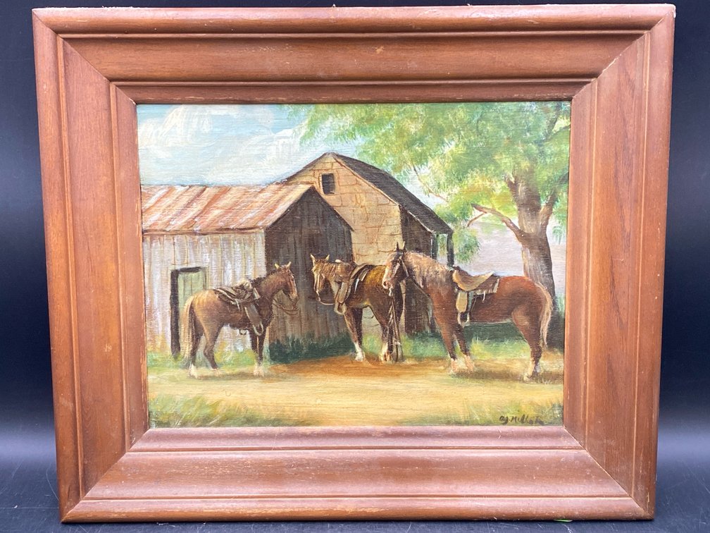 American School (20th century) Equine Painting