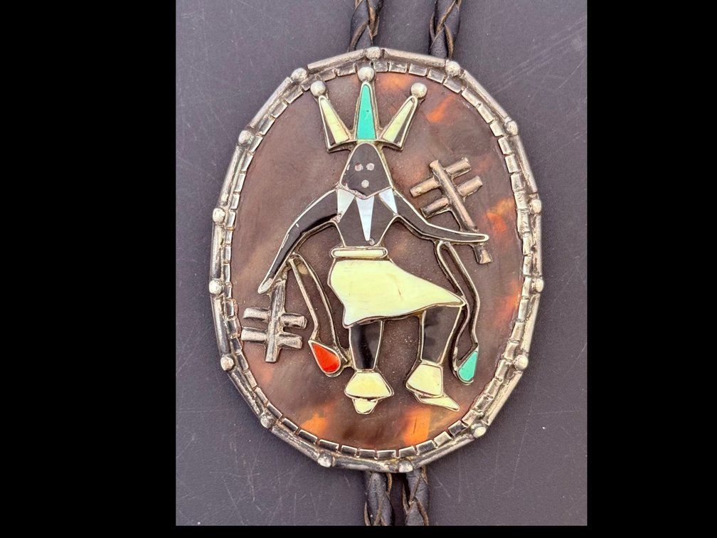 Adeline Yawakia Zuni Sun Dancer Bolo Tie