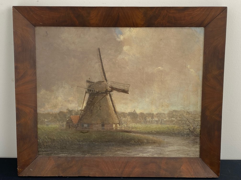 Dutch Landscape Framed Oil Painting
