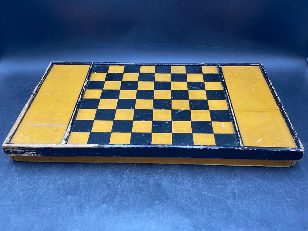 Vintage Wood Checkers Board