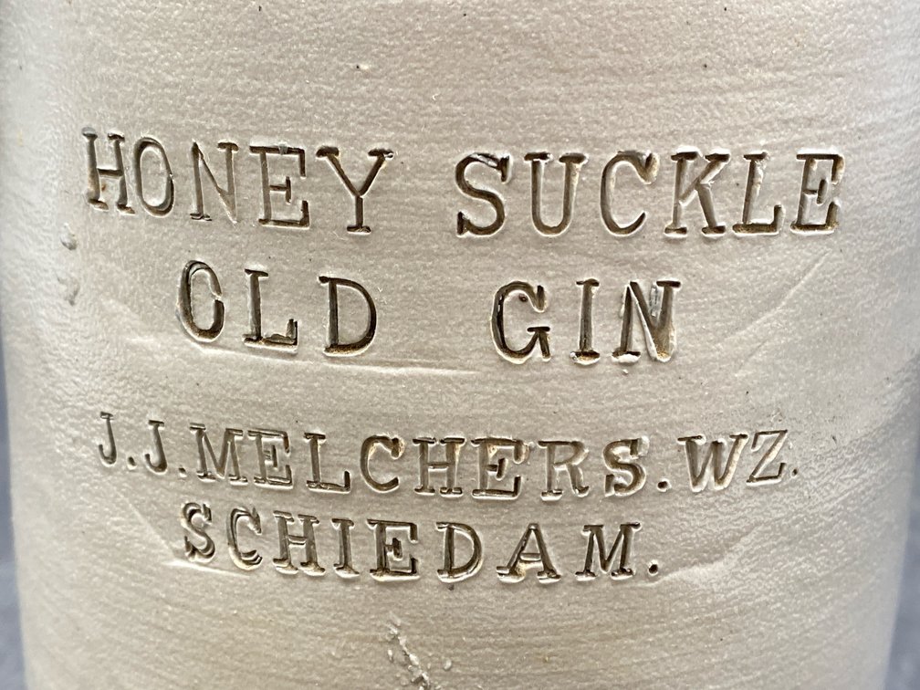 Honey Suckle Old Gin Stoneware Table Lamp