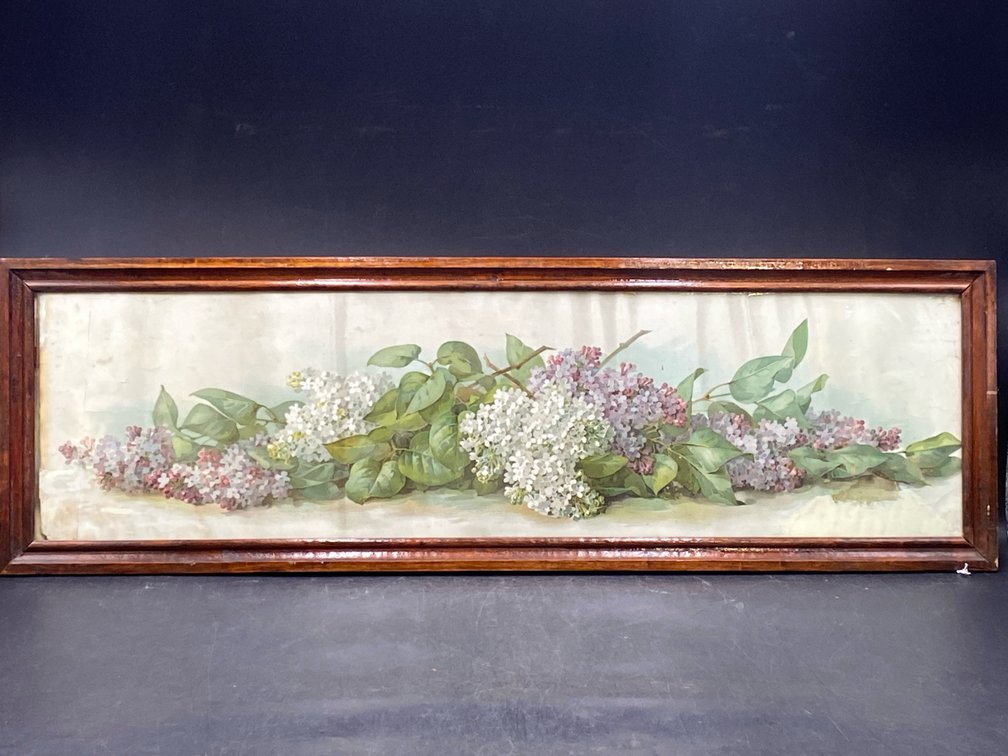 Paul de Songpré Framed "White & Purple Lilacs" Print