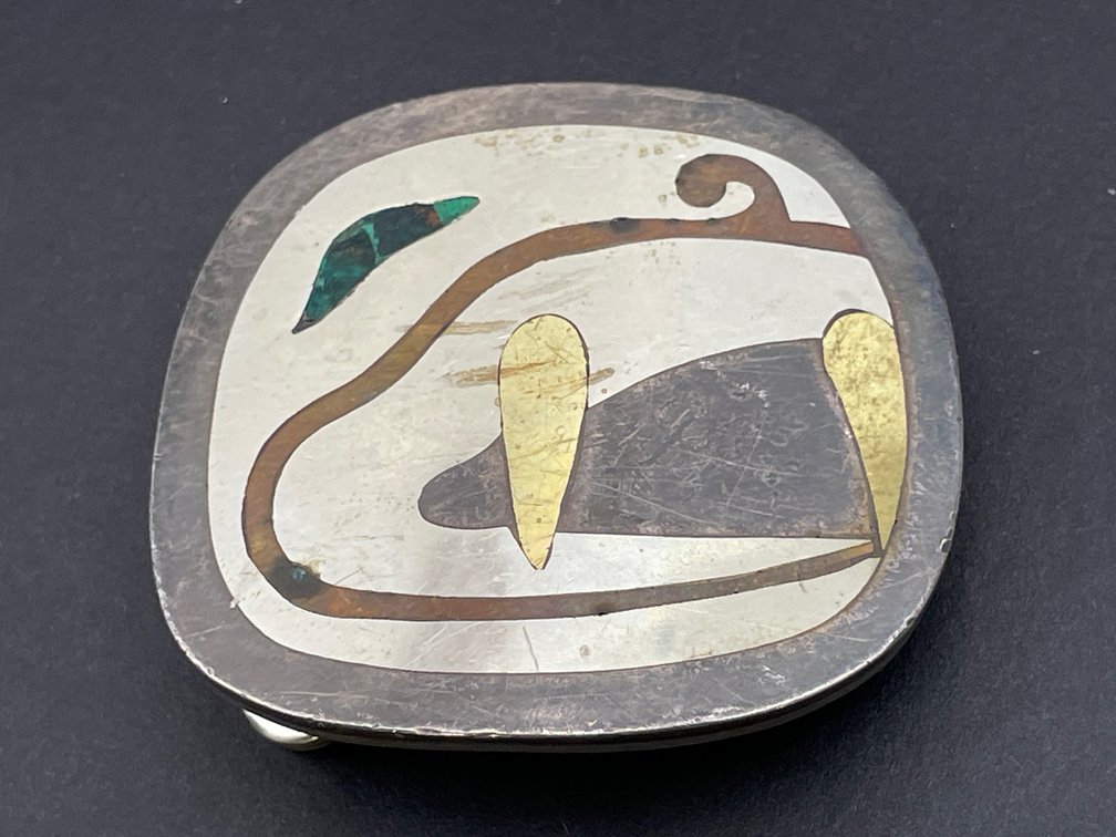 Los Castillo MCM Mixed Metals Belt Buckle