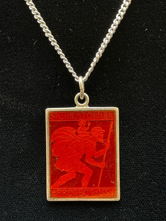 Sterling St. Christopher Pendant