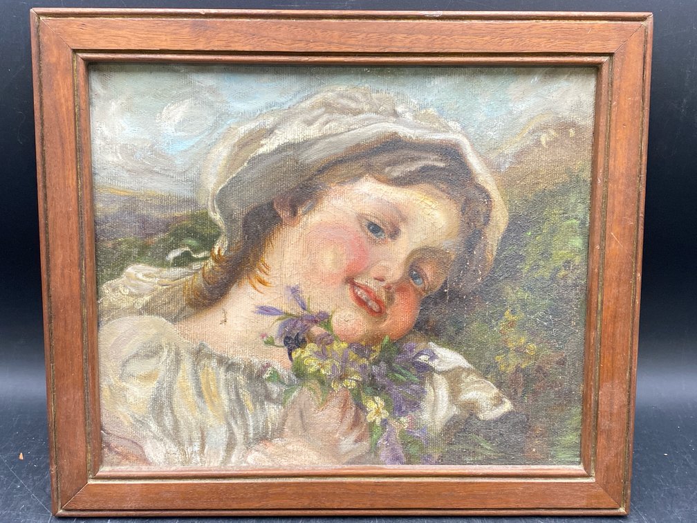 Sophie Gengembre Anderson Style Girl Painting