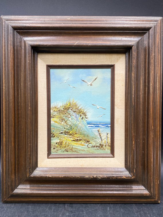 Conden Coastal Beach W. Seagulls Painting