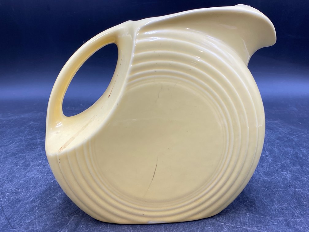 Fiesta Homer Laughlin Yellow Disc Pitcher