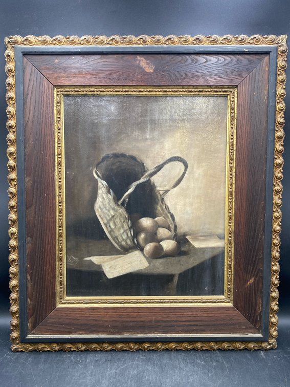 Ornate Gilt Framed Moody Still Life