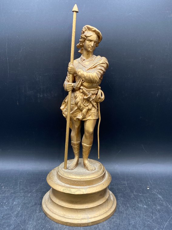 Brass Toned Metal Figure