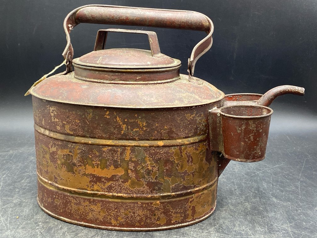Vintage Boston & Maine RR Watering Can & Glasses
