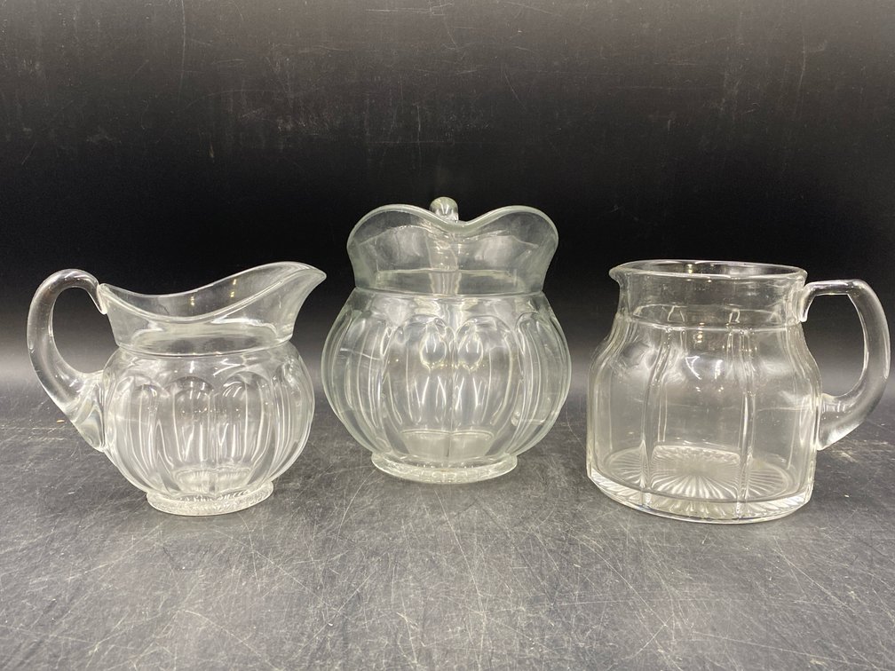 Heisey Elegant Crystal Mini Pitchers