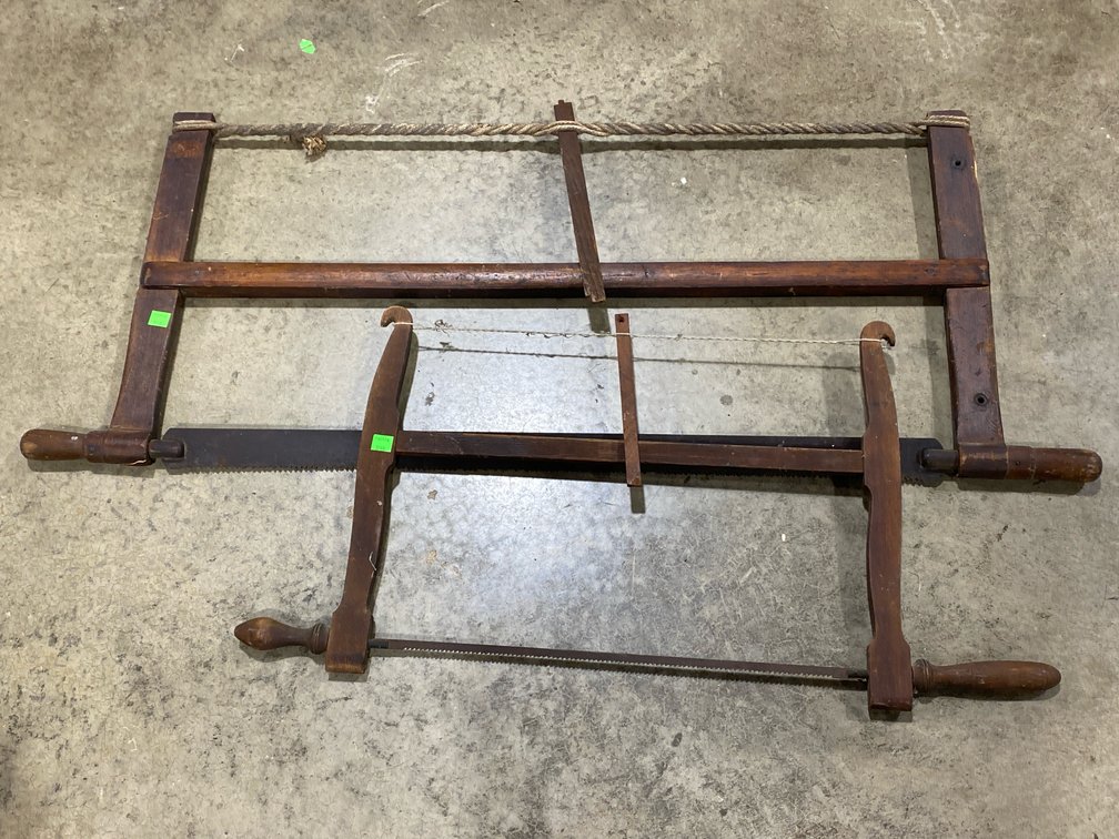 Primitive Wooden Box Saws