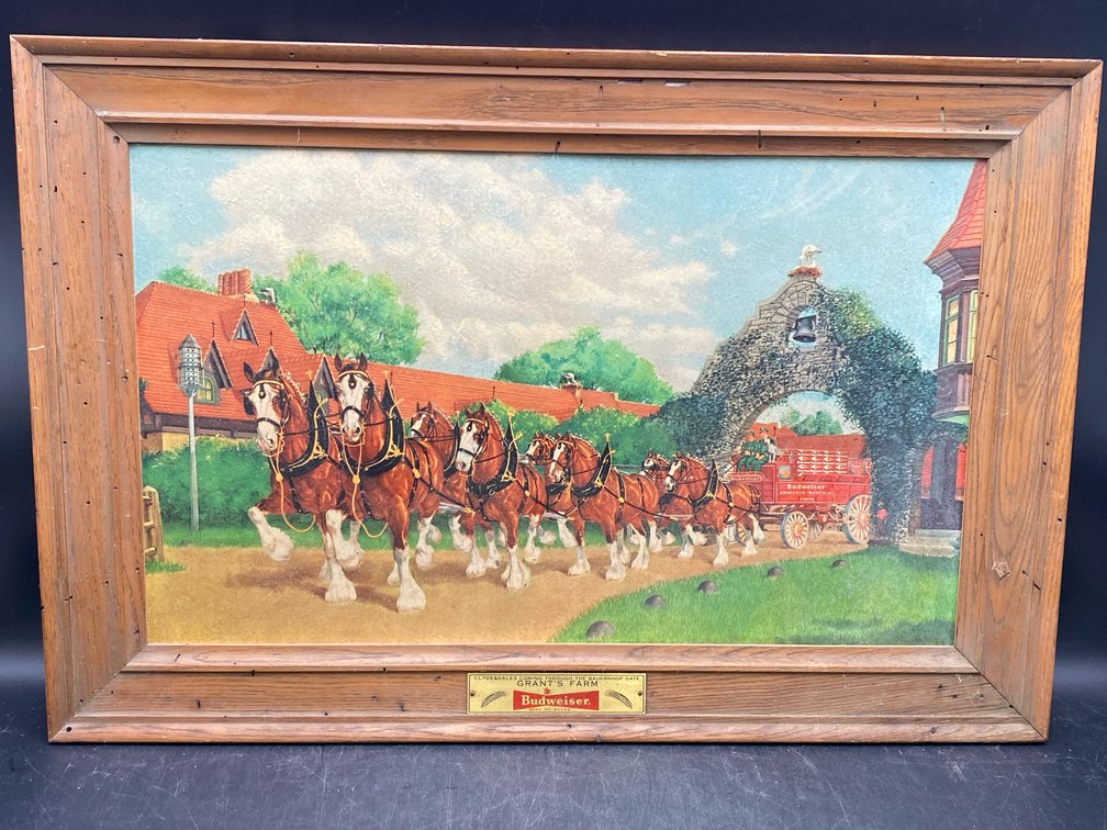 c. 1954 Budweiser Clydesdales Print