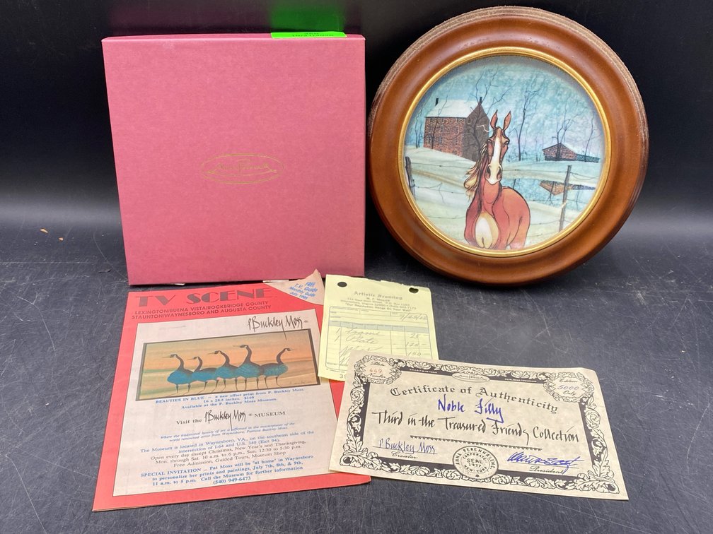 P. Buckley Moss Limited Edition Plate