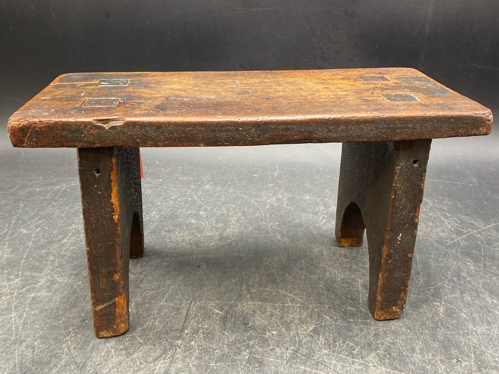 Dark Wood Milking Stool