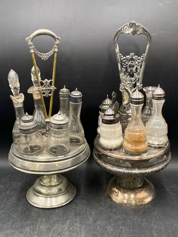 Silver Plated Victorian Condiment Castors