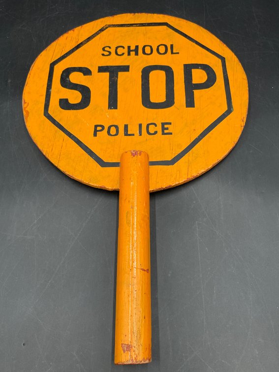 Vintage Lollipop Crossguard Sign