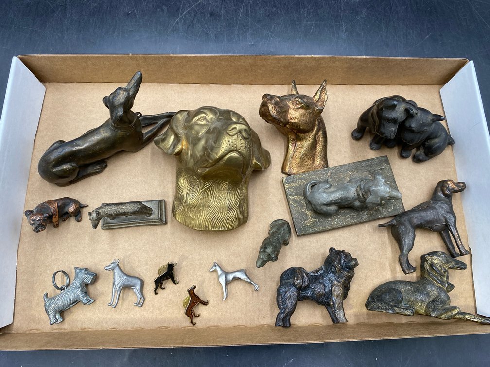 Metal Dog Figures Collection