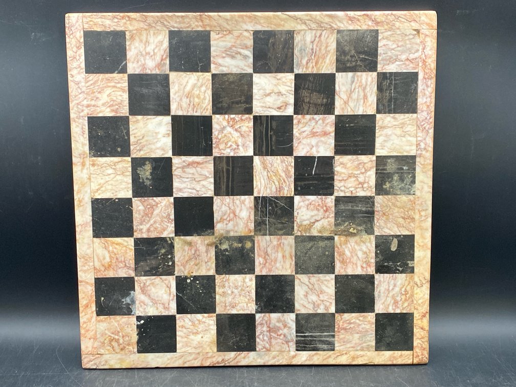 Large Stone Chess & Checkers Board