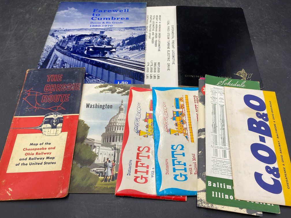 Vintage RailRoad Maps, Time Tables & More
