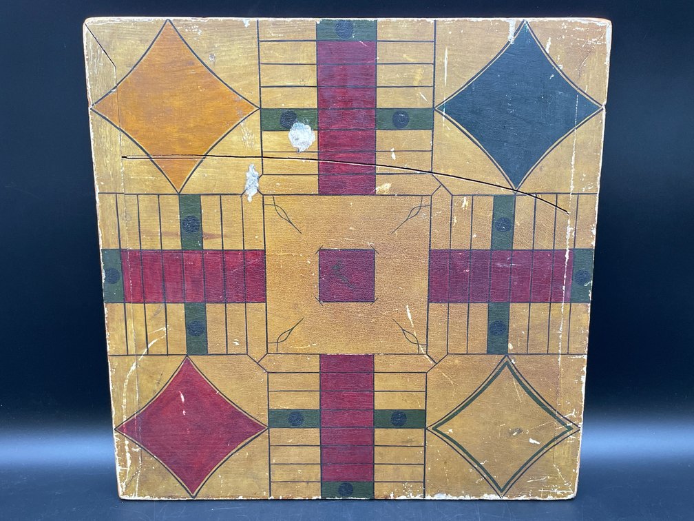 Handpainted Parcheesi Board