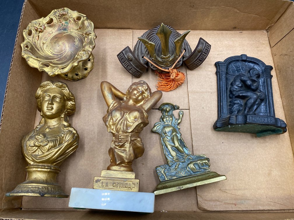 Brass Tone & Cast Metal Figures