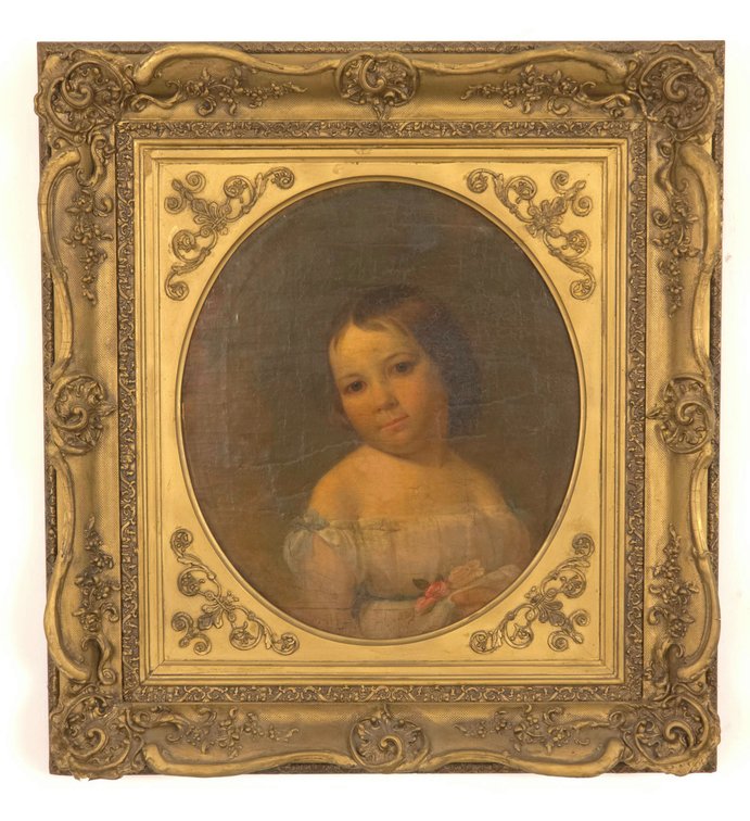 American or European School (19th Century) Portrait of a Young Lady