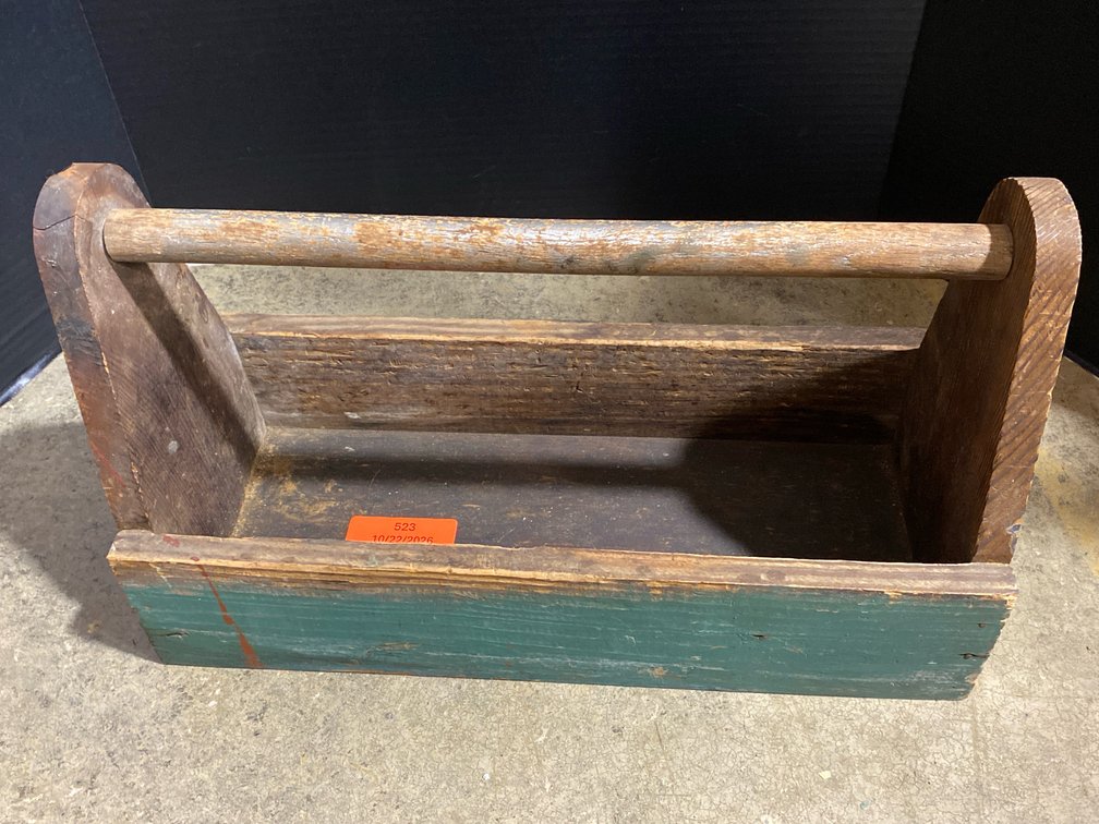Primitive Wooden Tool Caddy