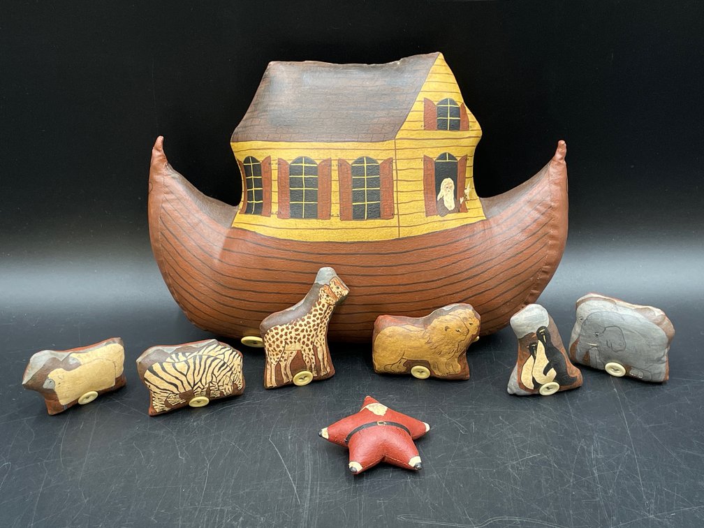 Handcrafted Painted Fabric Ark