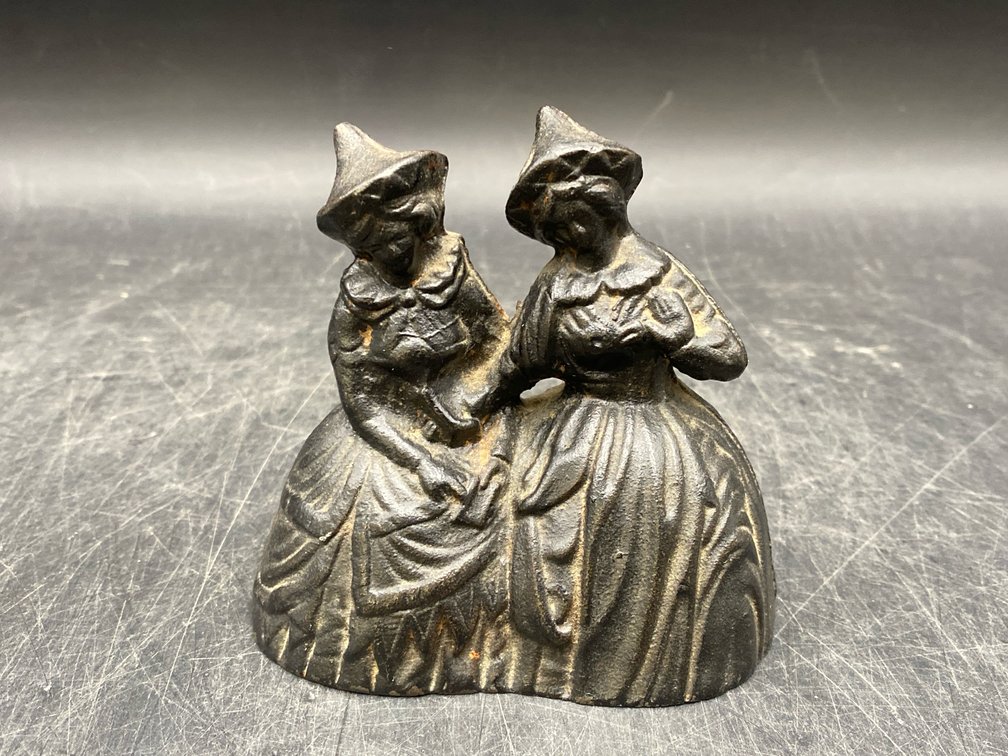 Cast Iron Halloween Double Witch Bell