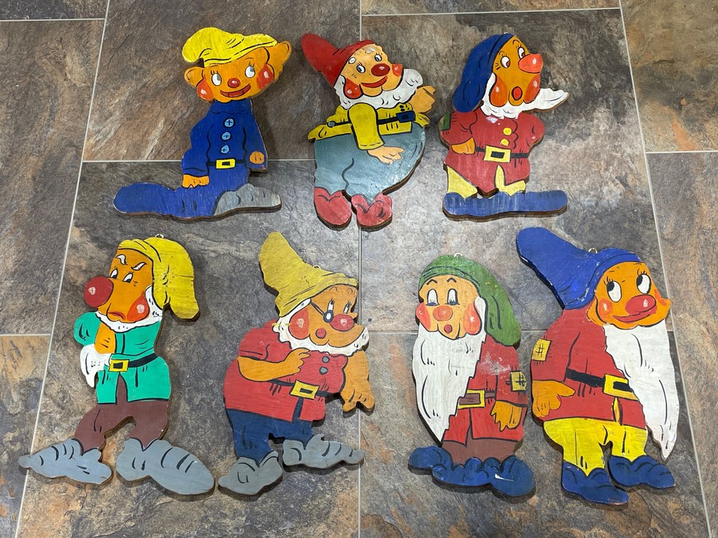 Hanging Seven Dwarves Handpainted Art