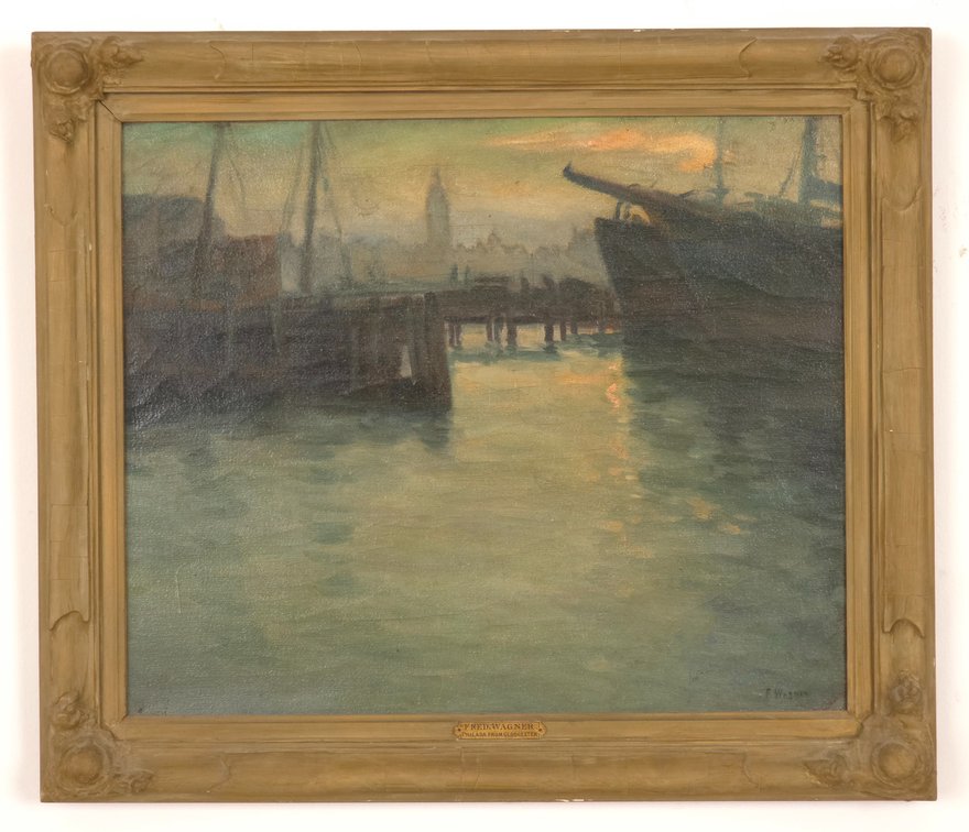 Fred Wagner (Philadelphia, 1860-1940) Nautical Painting