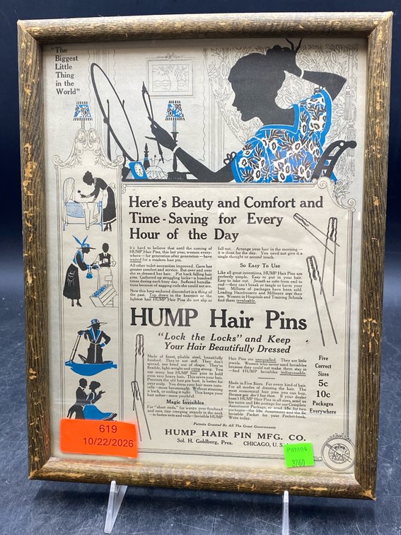 Hump Hair Pins Magazine Advertisement