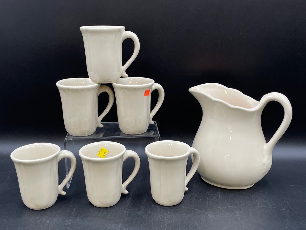 Henn Pottery Farmhouse Pitcher and Mugs