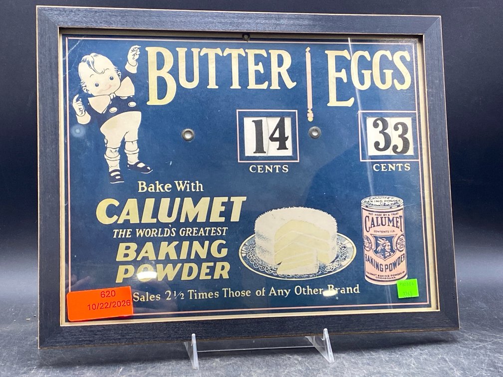 Framed Calumet Baking Powder Advertisement