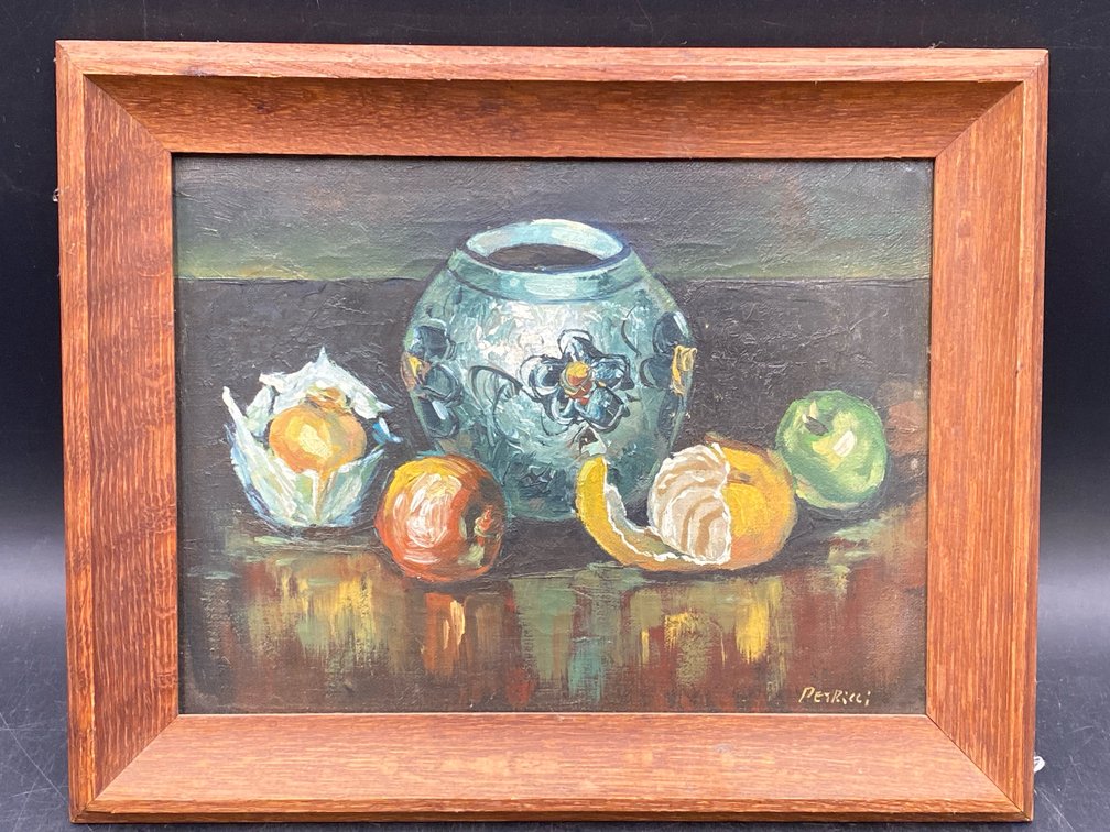 Framed Petrucci Oil Painting