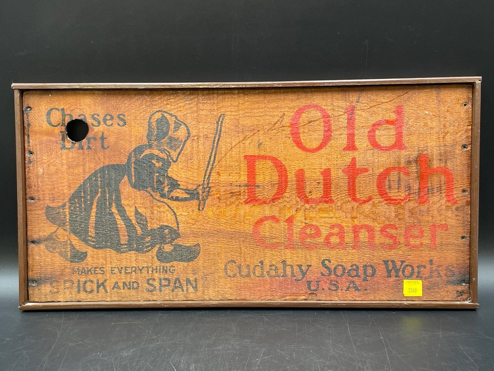 Old Dutch Cleanser Framed Crate Piece