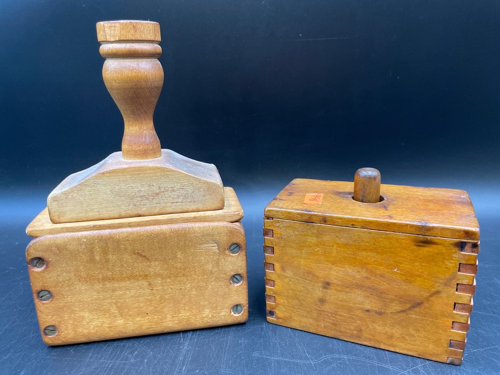 Wooden Butter Mold/Print Stamps