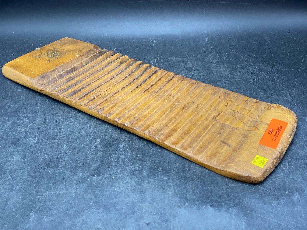 Star Soap Hand Carved Wooden Washboard