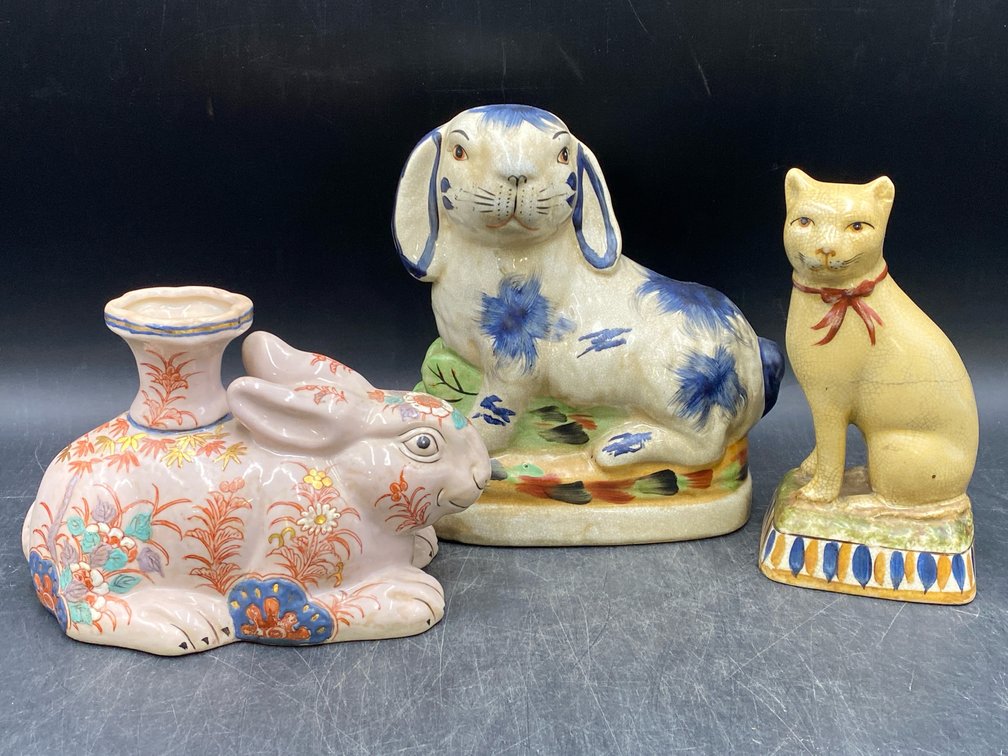 Staffordshire-Style Ceramic Figural & Related