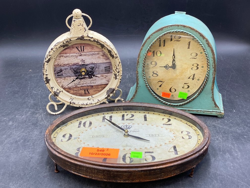 Rustic Look Clock Grouping