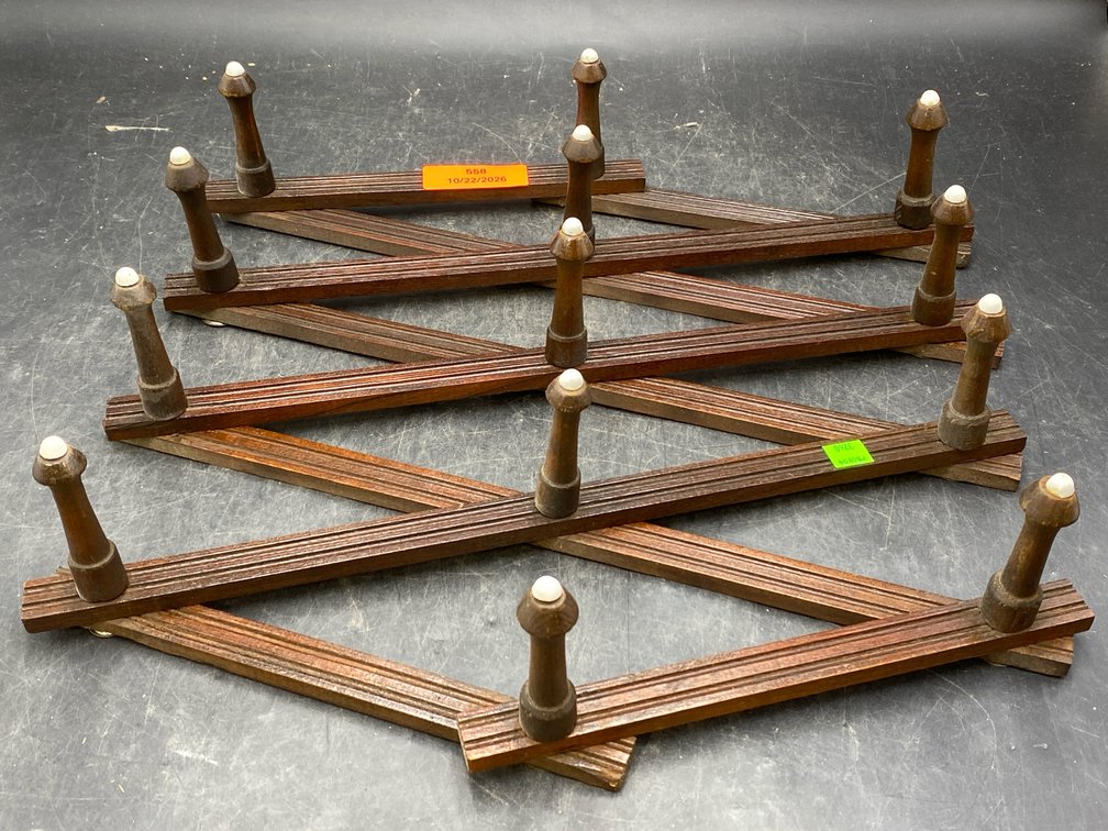Wooden Accordion Wall Rack