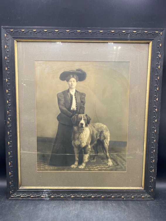 Portrait In Gilt Floral Vine Frame