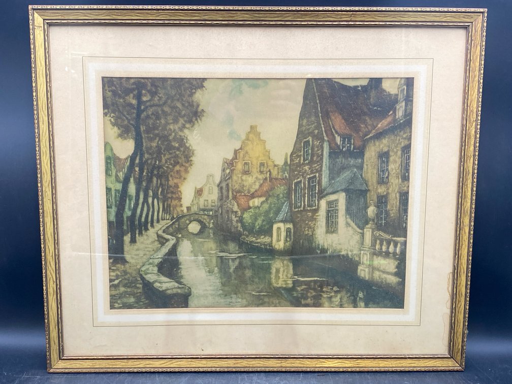 European Style Canal Framed Print
