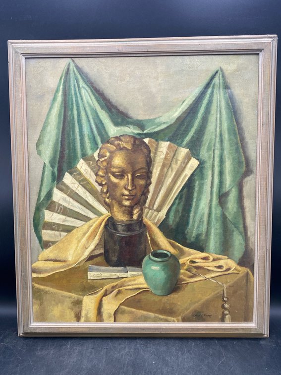 Marjorie Muggy Framed Still Life Oil Painting